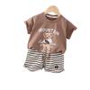 Boys' Cartoon Summer Sports Two-Piece Suit, Short Sleeve, 2023 for Small and Medium Children