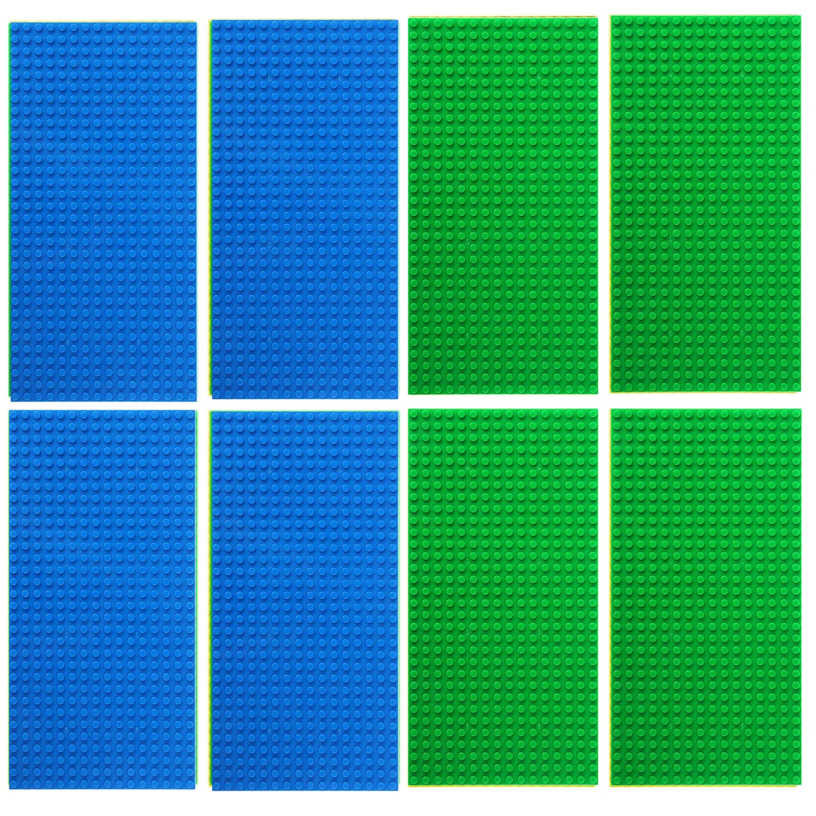 Wucifang Bags 8Pcs 16X32 Base Plates Building Blocks Do-It-Yourself Blocks Baseplates Plastic Assembly Ideal For Children Children Present