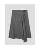8SECONDS Asymmetrical Buckle Skirt Gray