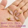 2pcs Natural Rose Pink Crystal Quartz Stone Pendant Conector Charm For Handmade Women Necklace Bracelet Earring Jewelry Making