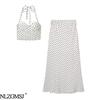 2026 Spring European & American Style Polka Dot Camisole & Skirt Set