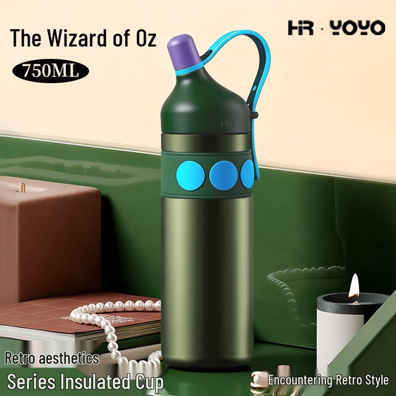 Stylish Large-Capacity Insulated Sports Water Bottle for Women