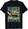 Retro Sunset Fishing Master Baiter T Shirt Funny Fisherman Graphic Tee Lake Life Gift T-Shirt Mens Kids