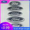 Nálepka na auto 1ks 3D modrá pre ford Auto Predná Kapota Znak Zadný Nárazník Kufor Kryty Volantu Nálepka Odznak D