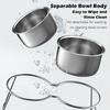 Raised Cat Bowls 15°Tilted Dog Water Bowl Stable Dog Bowls  Pet Supplies