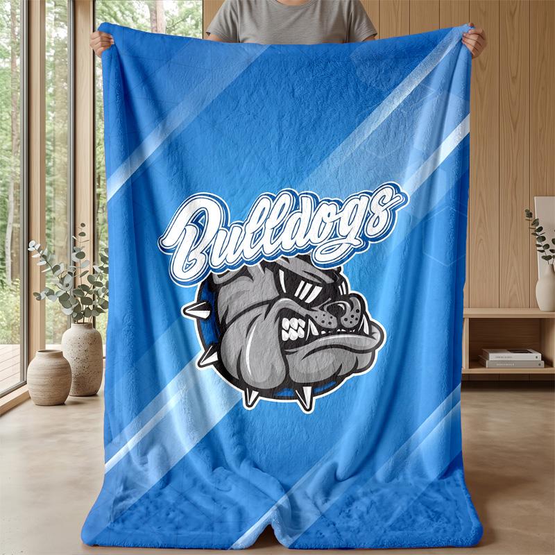 Coperta in Pile Flanella Canterbury-Bankstown Bulldogs Coperta Calda e Accogliente per Divano Letto Viaggio Uso in Tutte le Stagioni