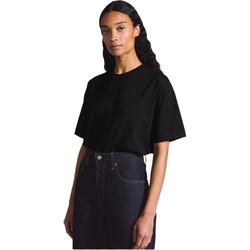 Levis Bluetab™ Series FW25 Solid Loose Soft Crew Neck Short Sleeve T-Shirt Women tops 003JL-0001
