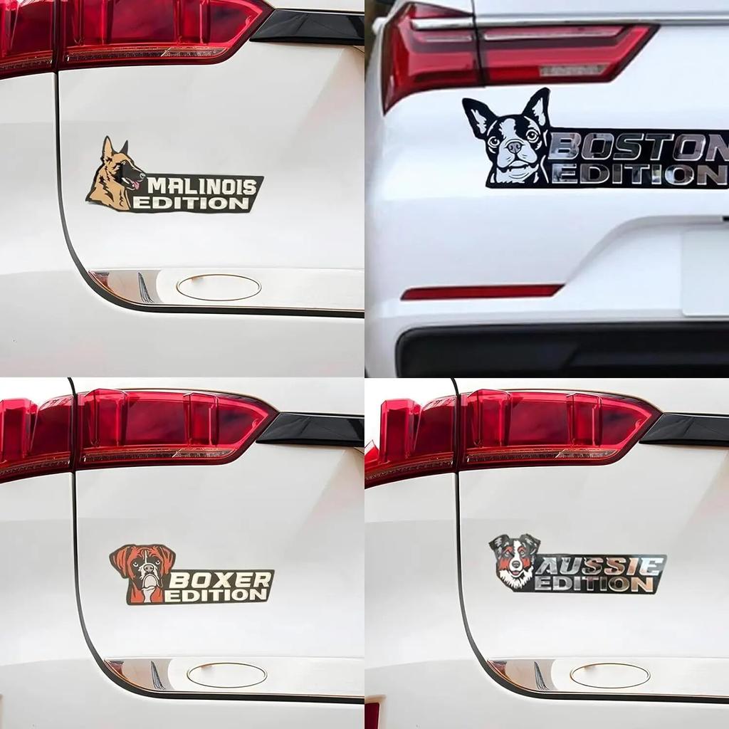 Emblema de carro para cachorro Emblema de carro, Emblemas de carro de edição para cachorro, Emblema de caminhão com classificação de emblema de cachorro 3D, Adesivos de decalques de emblema automotivo de acrílico para cães