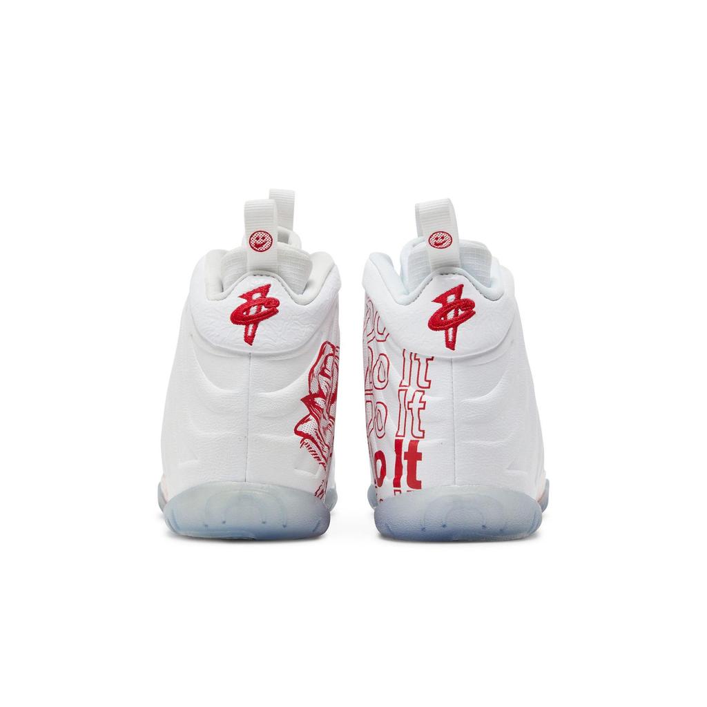 Nike Lil Posite One PreSchool 'Thank You Plastic Bag' (Unisex) White / White / University Red Kids' Basketball Shoes CU1055 100
