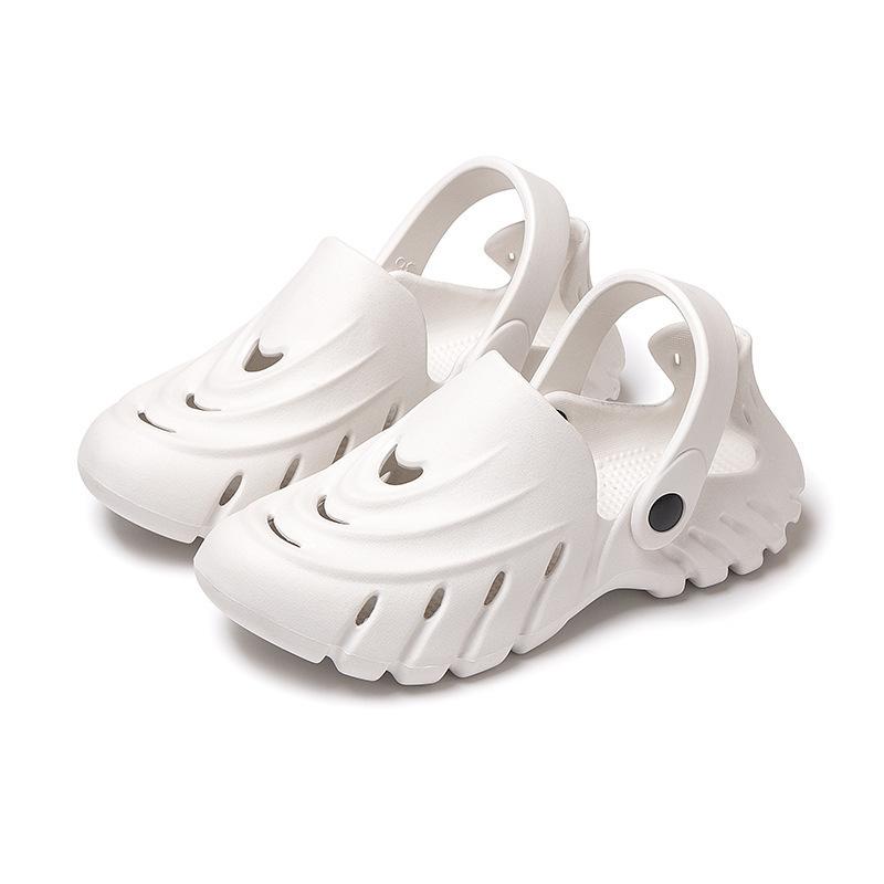 2025 Summer EVA Hole Shoes Men's Breathable Bag Head Slippers Couple Casual Beach Sandals Hollow Garden Shoes Women
