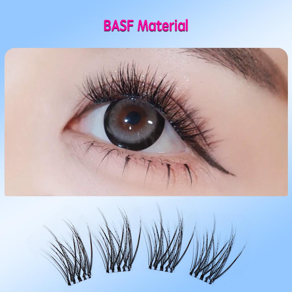 6 Rows Series Glue Free Lashes No-Adhesive Eyelash Set for Full Reusable Defined Lashes Long Lasting Reusable & Easy to Wear.