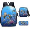Minecraft Primary And Secondary School Schoolbags Minecraft Game Peripheral Backpack Three-piece Set high quality