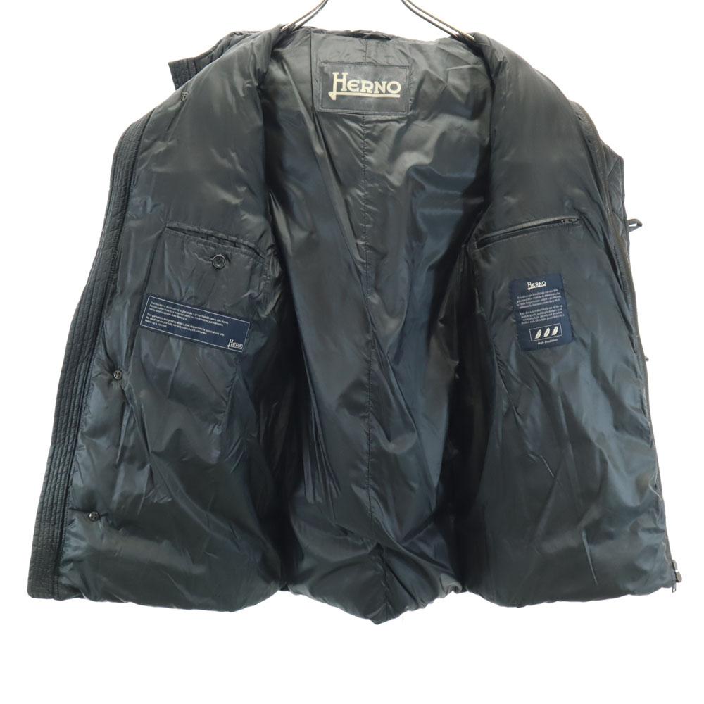 Herno Made In Romania Medium Goose Down Jacket 44 Green Hoodie Men's Used