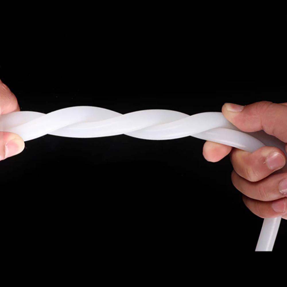 1/5meter Silicone Tube Seal Hose Semi Transparent Tube Elastic High Temperature Resistant Heat-Conducting DIY Tube OD 4mm-40mm