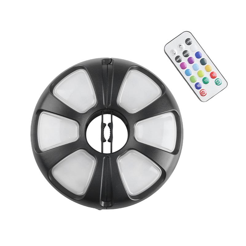 

Outdoor Solar LED Umbrella Light with Infrared Remote - Multicolor & Multi-Functional for Patio & Camping чорний