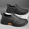 Men's Thick Sole Wear-Resistant Leather Hiking & Casual Shoes