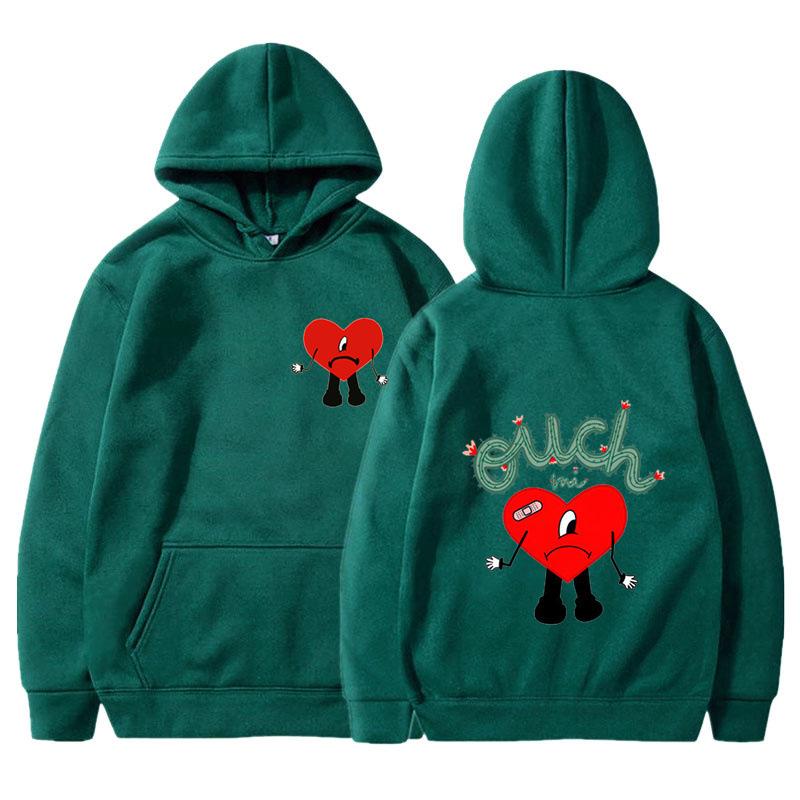 2025 new product un verano sin ti bad bunny anime fashion men's casual hooded sweater