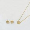 3PCS Four Leaf Clover Bracelet, Necklace,  Ear Set, the Best Gift for Family and Friends