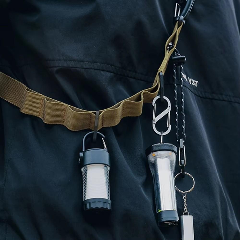 24 Holes Campsite Lanyard Portable Travel Clothes Hanging Strap Backpacking Camping Clothesline Storage Strap