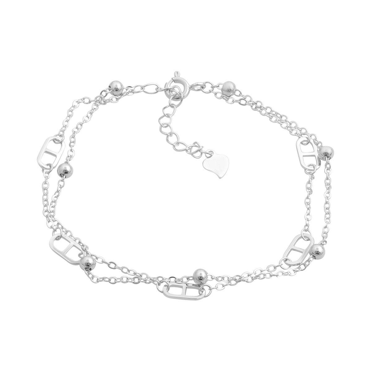 

Silver bracelet without stones, product weight 1.94 g (2197027) 17-20cm