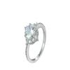 Inlaid Round Zircon Ring Classic Temperament Ring Popular Jewelry