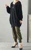 Gold Japan Plus Size Knit Long Dolman Perfect for and Sizes Women's Tunic, Sleeves, Fall, Winter, Spring, LL-3L, Black, maru-3004