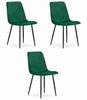 Turin Chair - Dark Green Velvet X 3