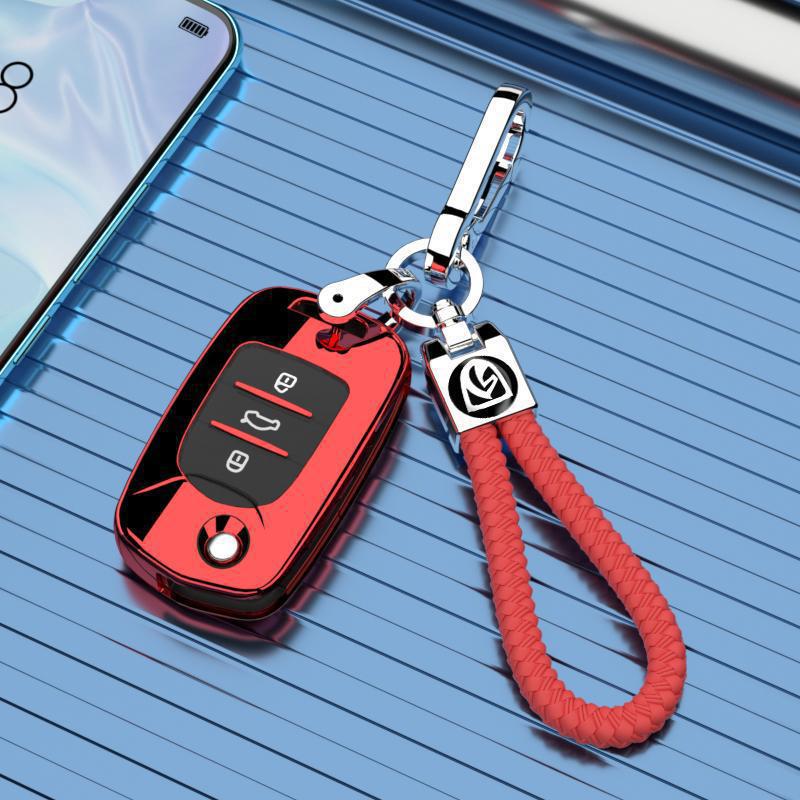 Baojun 610 Key Case: Premium Unisex Car Buckle Folding Remote Protective Shell for Model 14