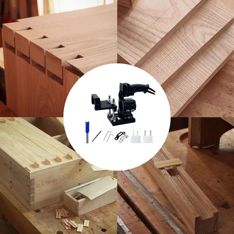 Mortise and Tenon Jig Tools Slotting Machine Jig Stand Height Adjustable Trimming Machine Hole Stand portable slotting rack