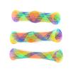 3Pcs Cat Spring Shape Tube Toy Colorful Bouncing Interactive Toy with Bell and Catnip