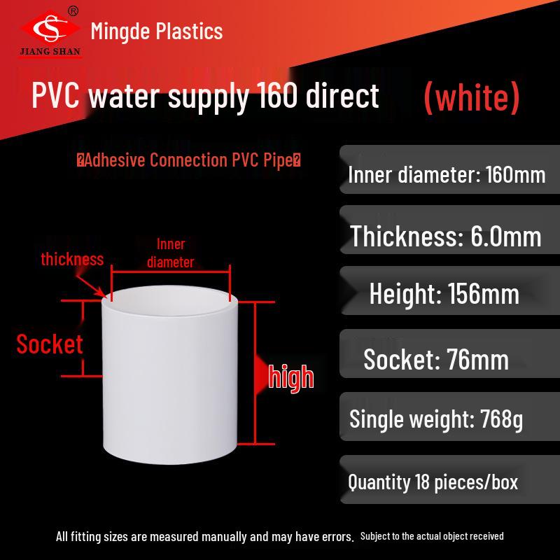 PVC Two-Way Straight Pipe Clamp for Water Supply Fittings