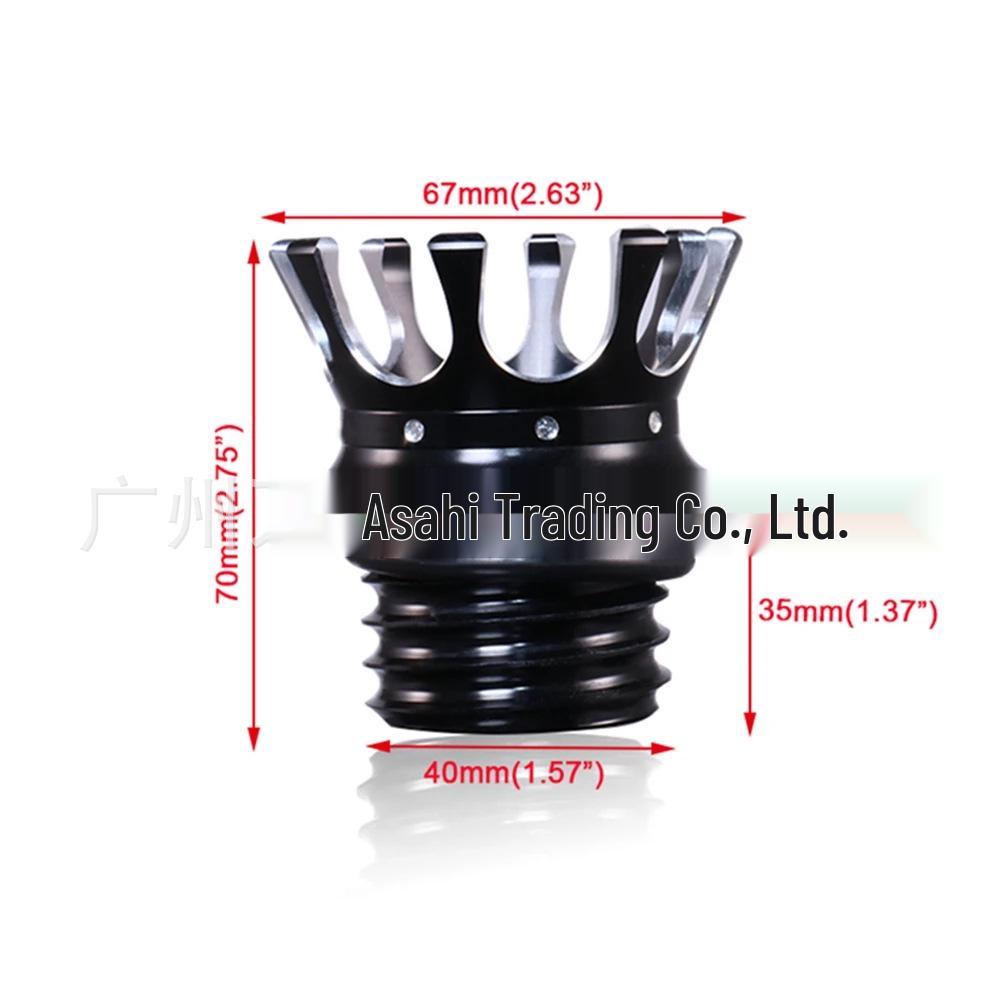 Harley Sportster XL 883/1200 Odvětrávací víčko nádrže ve stylu Crown - Pravotočivý závit