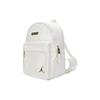 Jordan Snake Pattern Large Capacity Zipper Closure PU Leather Backpack Unisex Backpack White Platinum DO9259-100