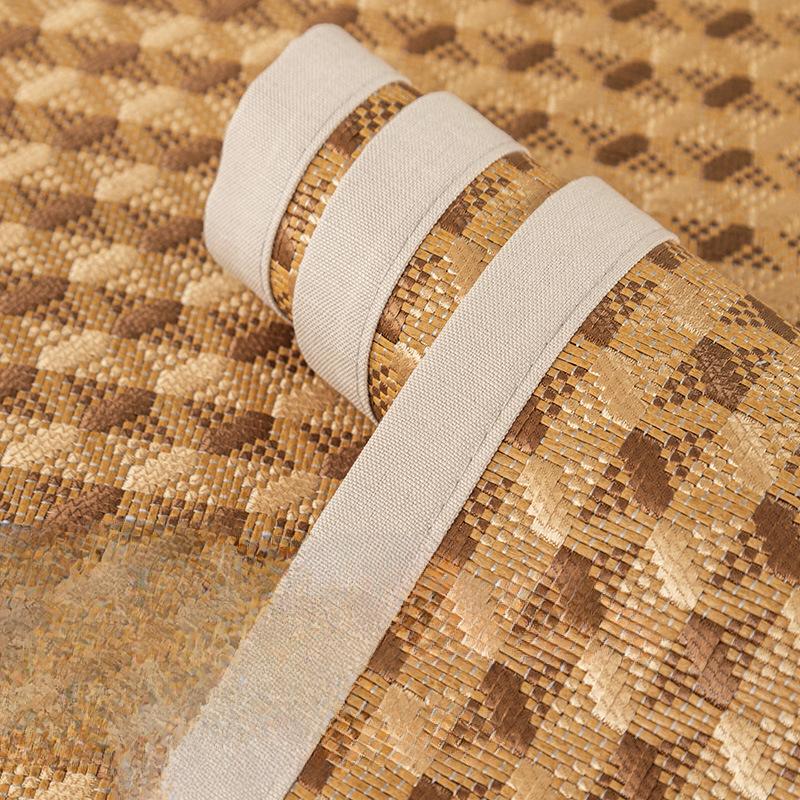 Summer Rattan Mat Sofa Cushion Non-Slip Seat Pad Ice Silk Bamboo Mat for Home Decor