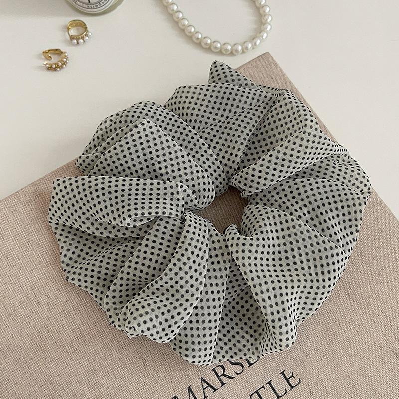 Французская ретро горошек большая кишка резинка для волос женская высокая эластичная резинка для волос большая веревка для волос темперамент долговечная веревка для головы аксессуары для волос