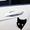 Autocolante auto pentru pisici care privesc la pisică, pisică neagră, autocolante pentru geamuri, autocolante decorative pentru zgârieturi, accesorii auto