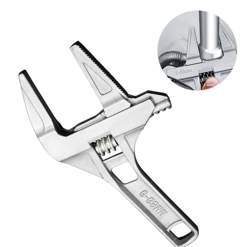 Mini Adjustable Bathroom Adjustable Wrench Strong Clamping Large Open End Multifunctional Spanner Bathroom Repair Tool