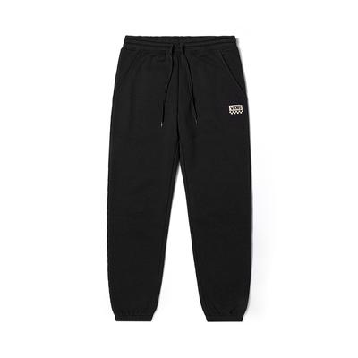 Vans Einfarbige Schnür-Strick-Sporthose mit Bündchen Unisex-Unterteile Schwarz VN000912BLK