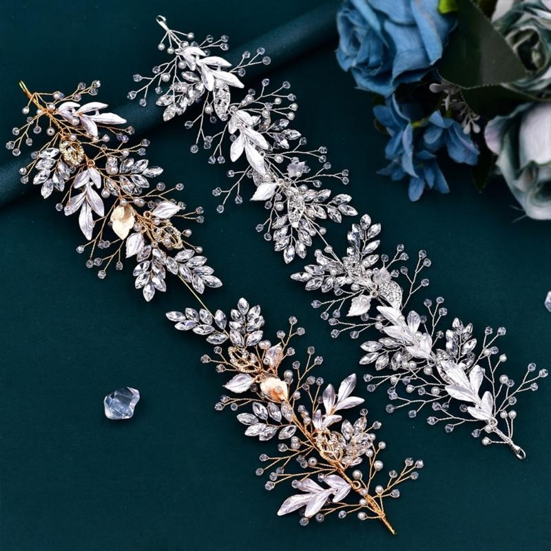 Luxurious Bridal Wedding Headwear Girls Headbands Fashionable Bridal Hairband for Wedding Elegances
