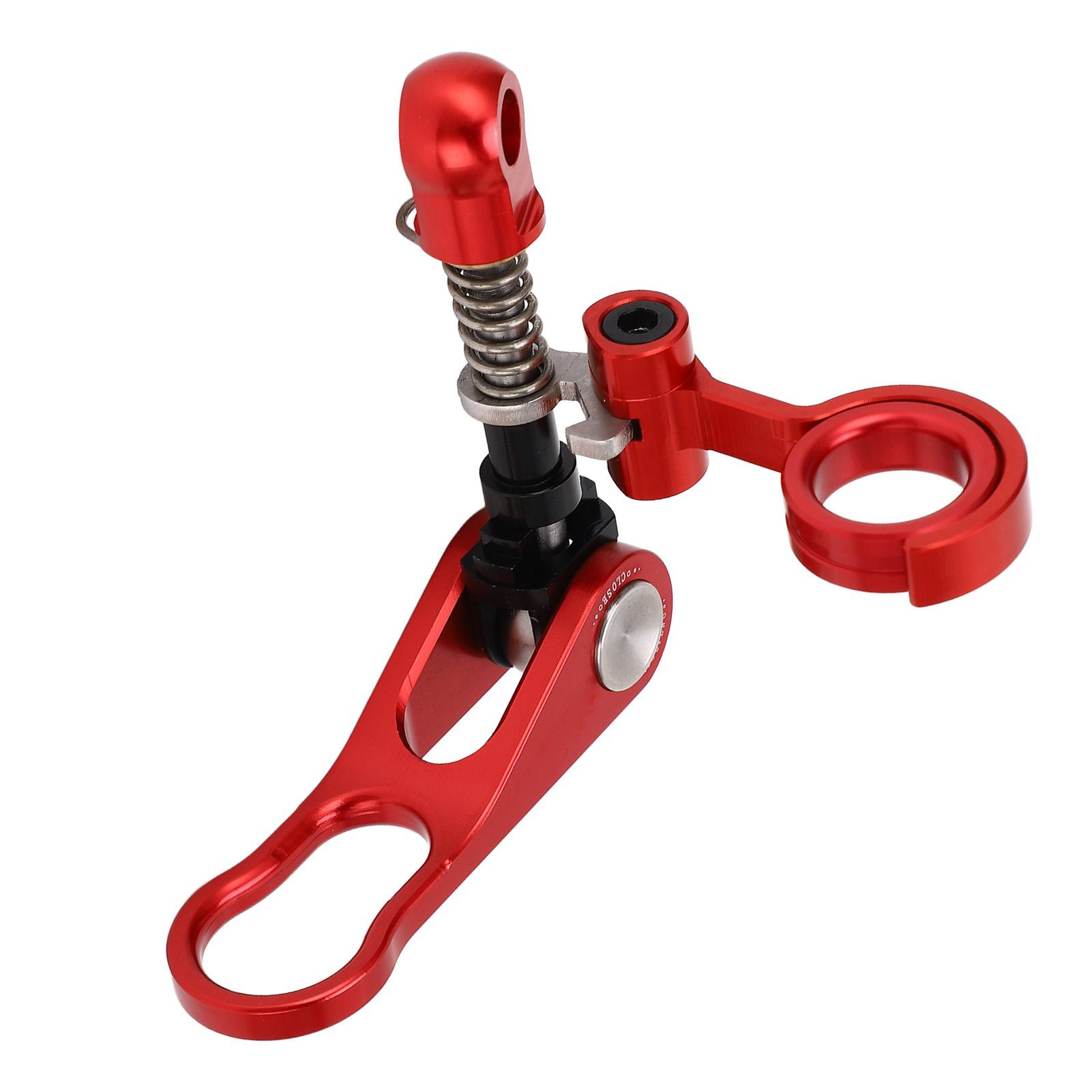 Quick Release Bike Seatpost Clamp Handle And Rear Frame Clip Aluminum Alloy for Brompton Folding Bike Anodize Red