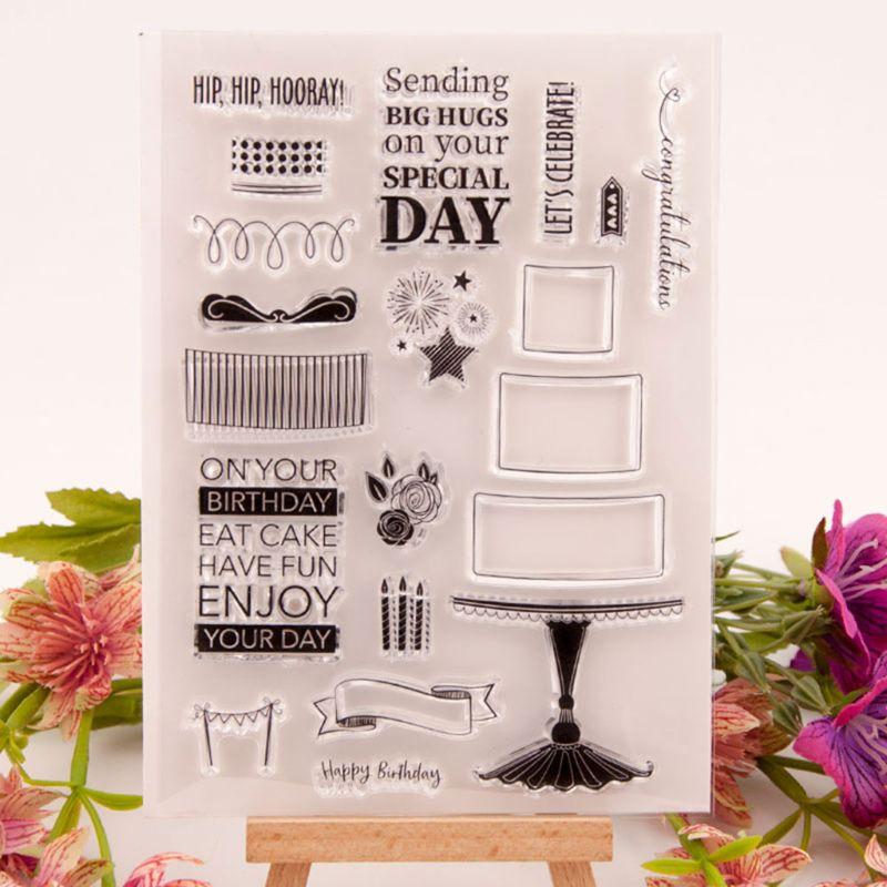Buy Candle Silicone Clear Seal Stamp DIY Scrapbooking Embossing Photo ...