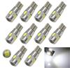 10Pcs T10 6SMD 5630 LED Bulb White For Car Roof Reading Light License Plate Lamp