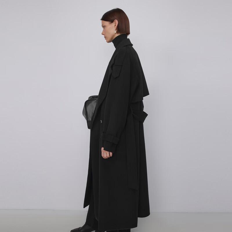 LESS Women's 2023 Winter Merino Wool Long Coat