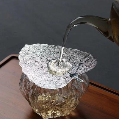 Blattförmiges Teesieb Edelstahl Filter Sieb Infuser für losen Tee Dekorative Küche Geschenk für Teeliebhaber