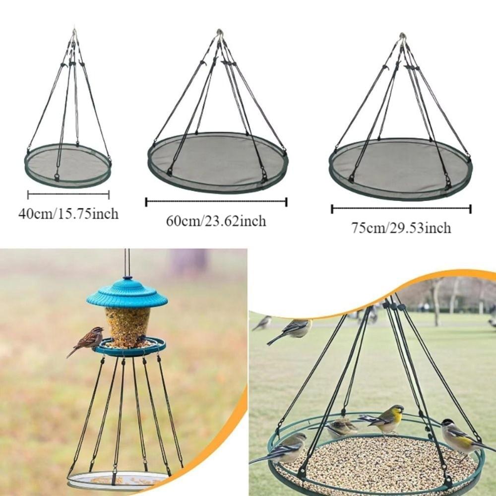 Windproof Hanging Bird Feeder Foldable Bird Feeding Station  Outdoor Bird Feeding