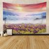 Natural Psychedelic Wall Hanging Lavender Flower Sea Tapestry Landscape Art Wall Covering Decorative Blanket Background Tapiz
