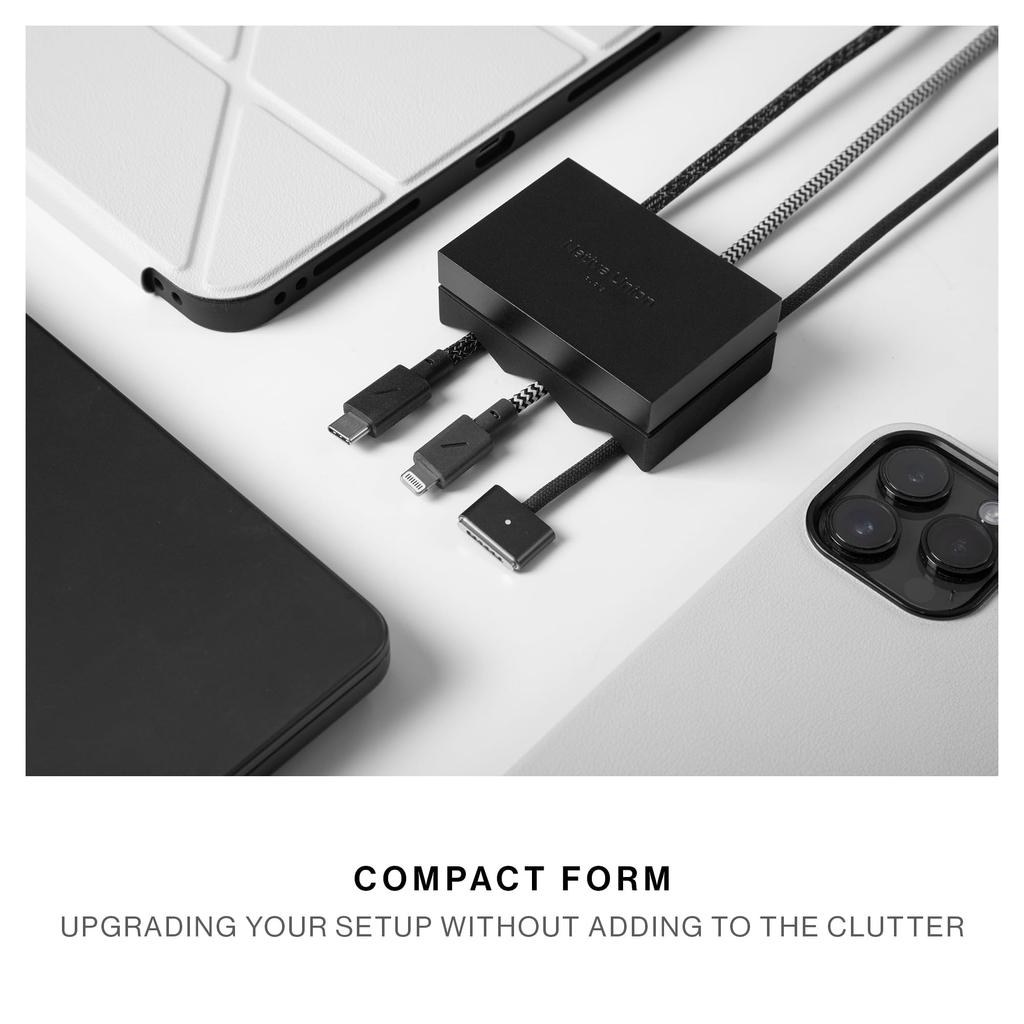 Native Union Weighter Cable Desk Accessory Workspace or Cable Organizer Metal Silicone Design Compatible with All Cables Including and Lightning -