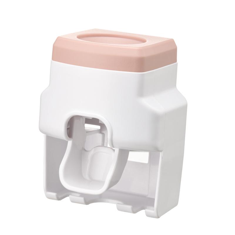 

Настенный диспенсер для зубной пасты и держатель для зубных щеток: Легкий органайзер для ванной