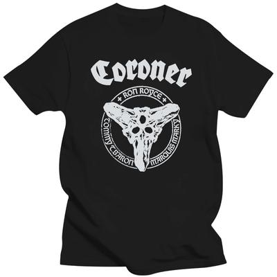 Men WomenNew Popular CORONER Band Unisex Black T-Shirt Size S-3XL