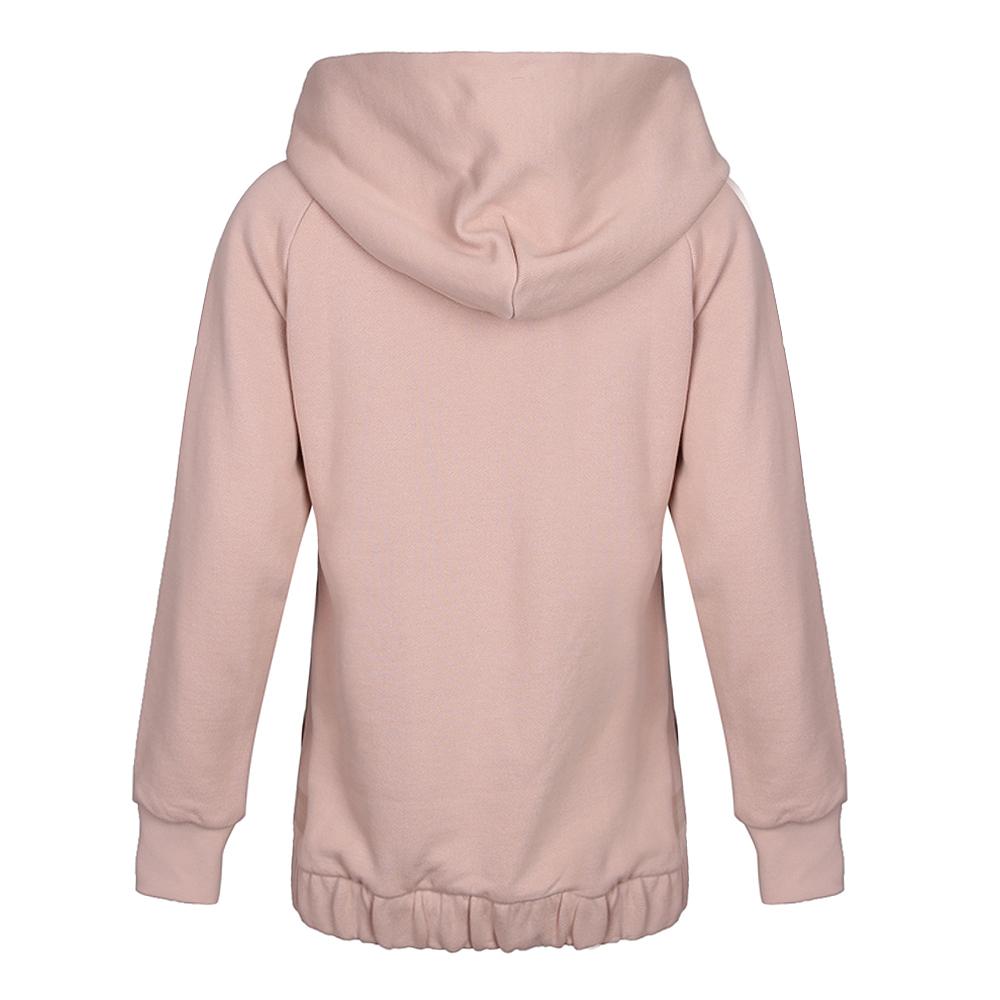 adidas Neo Fashionable Letter Knit Pullover Sweatshirt Women Sweatshirt Gray Pink CV8998